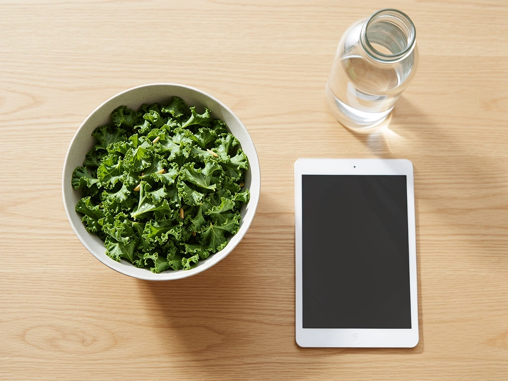 Biurko dietetyka z warzywami